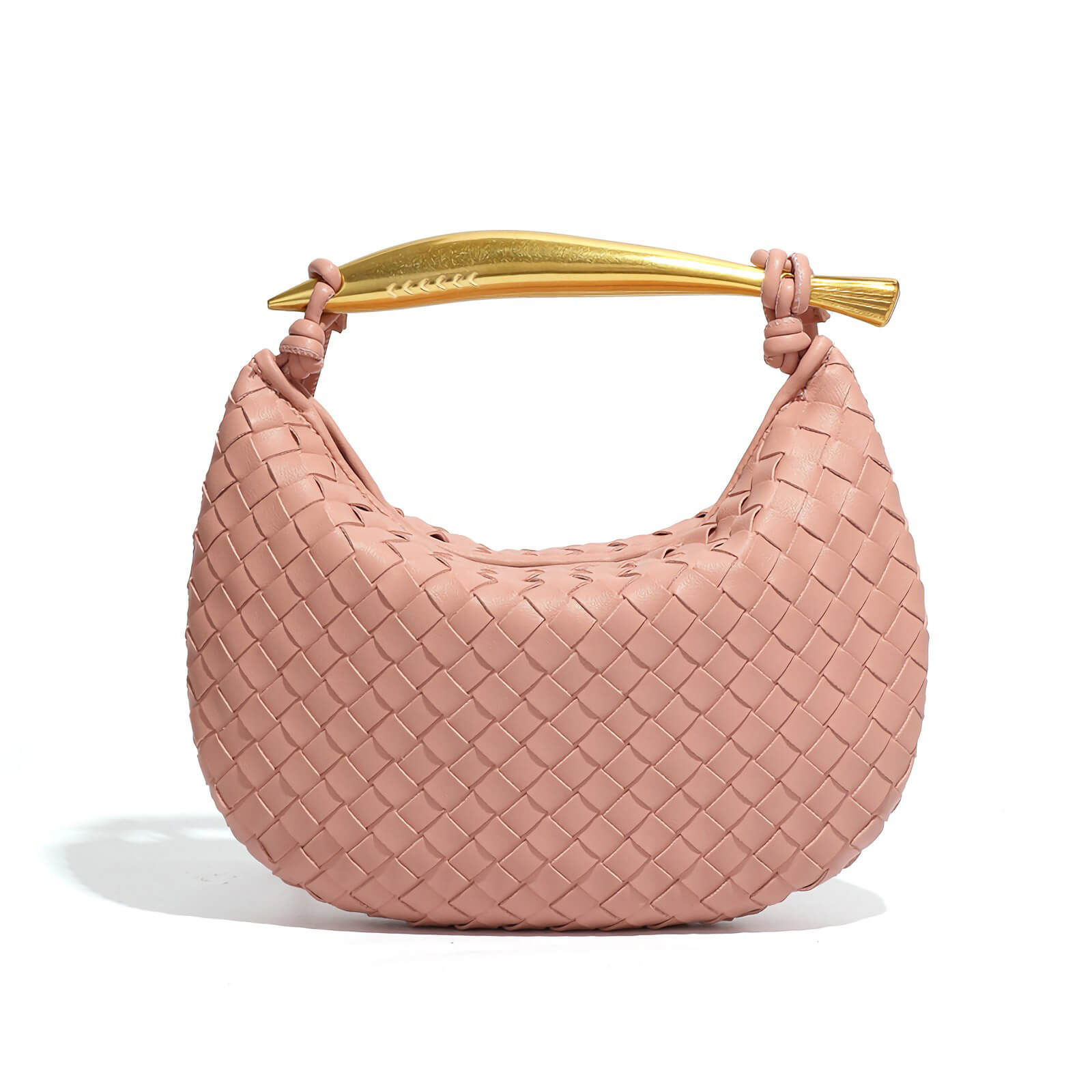 Luxury Sculpted Handle Shoulder Crossbody