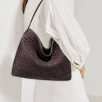 Perfect Size Suede Woven Bag