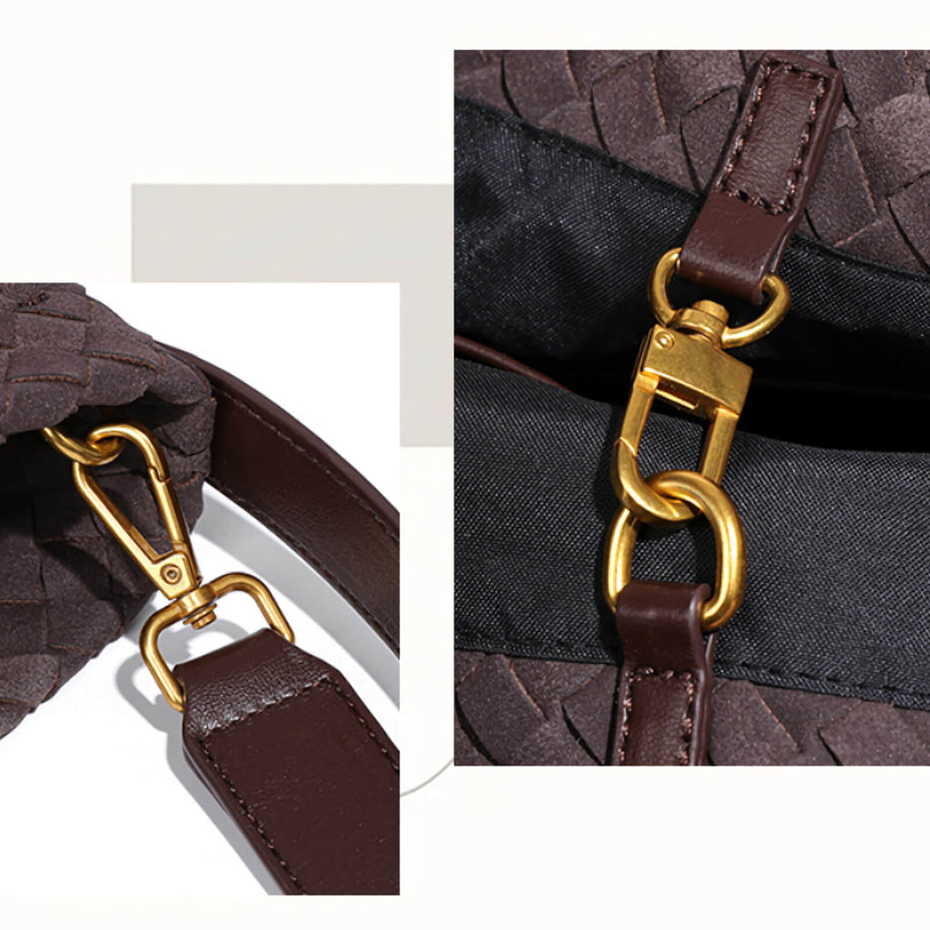 Retro Style Suede Hobo Handbag