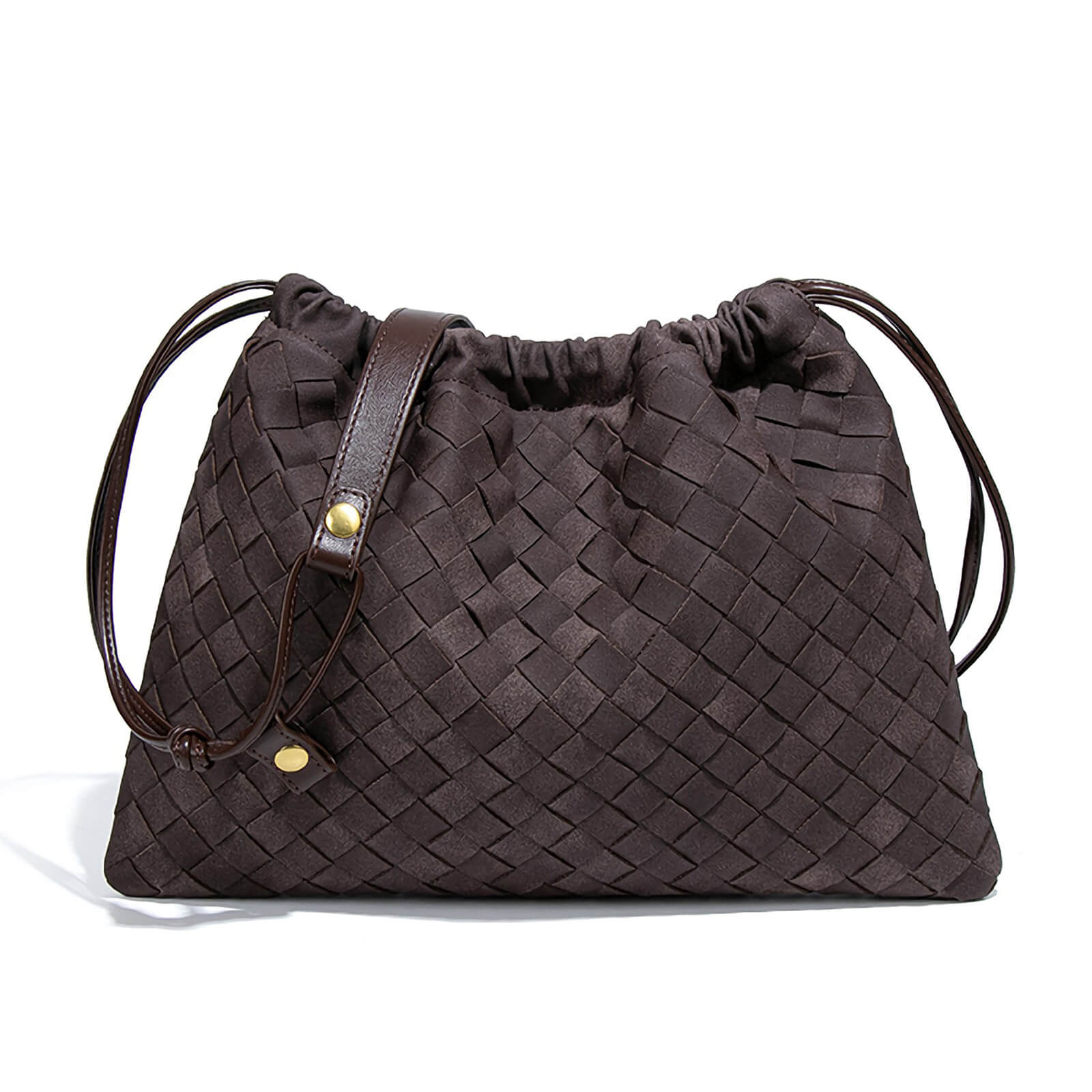 Slouchy Suede Woven Hobo