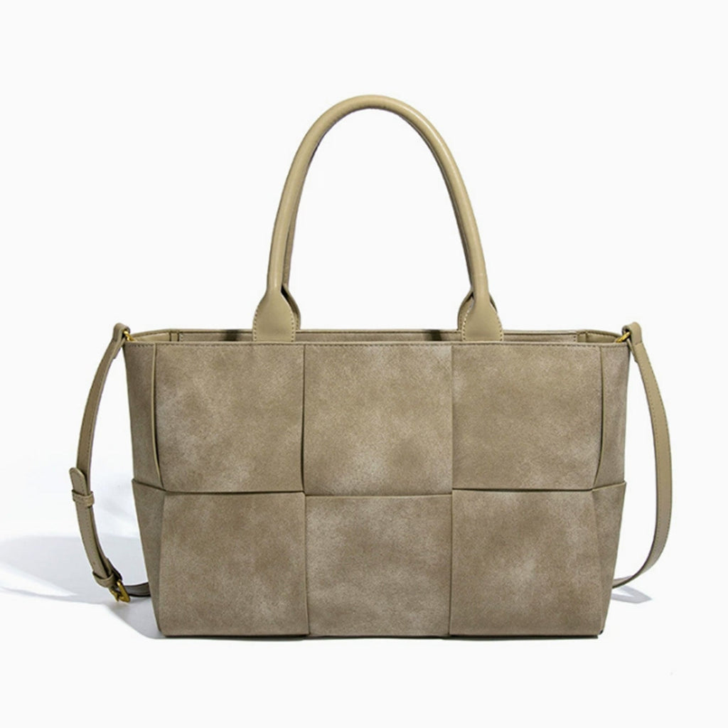 Minimalist Vegan Leather Tote - Spacious Work & Everyday Tote Bag