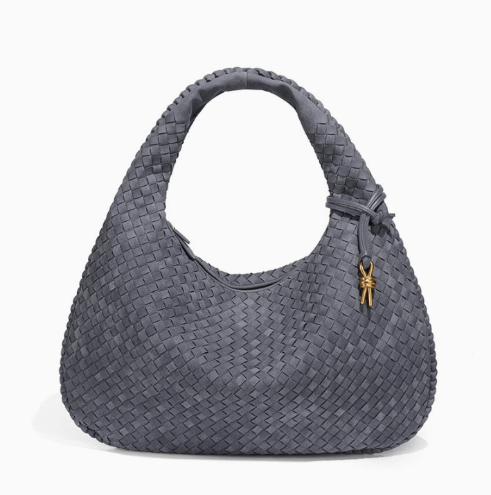 Woven Suede Hobo Purse for Women