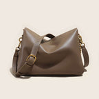 adjustable chain strap leather tote bag