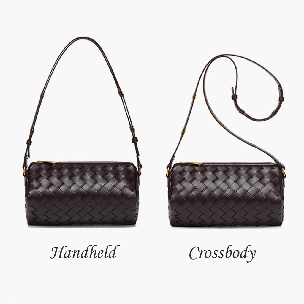 aesthetic woven designer bag