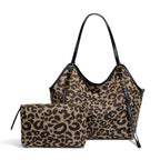 animal print handbag
