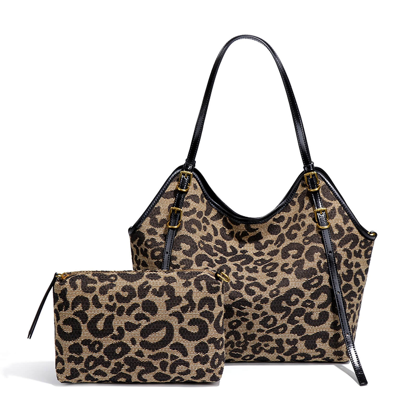 animal print handbag