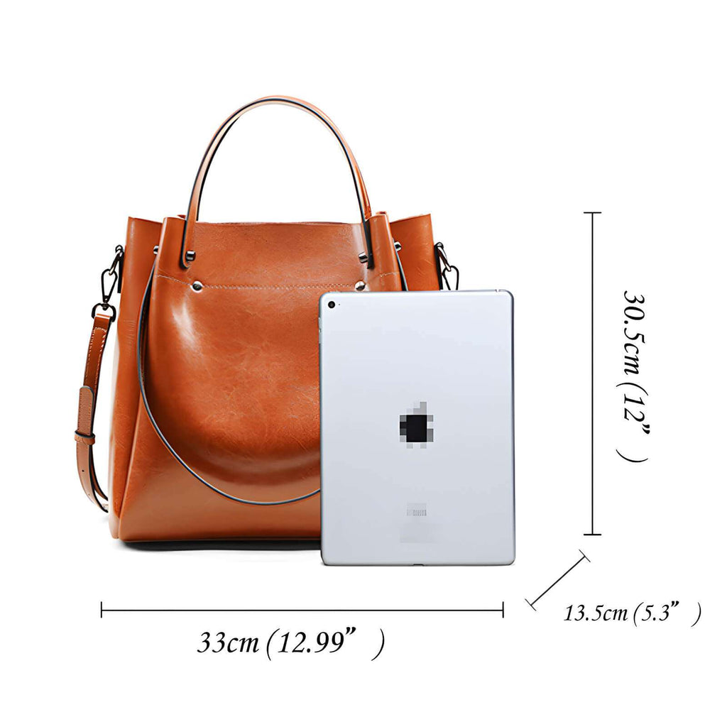 best leather tote for work and travel