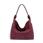 boho suede hobo tote