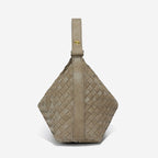 braided leather purse