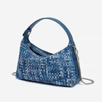 denim woven bag