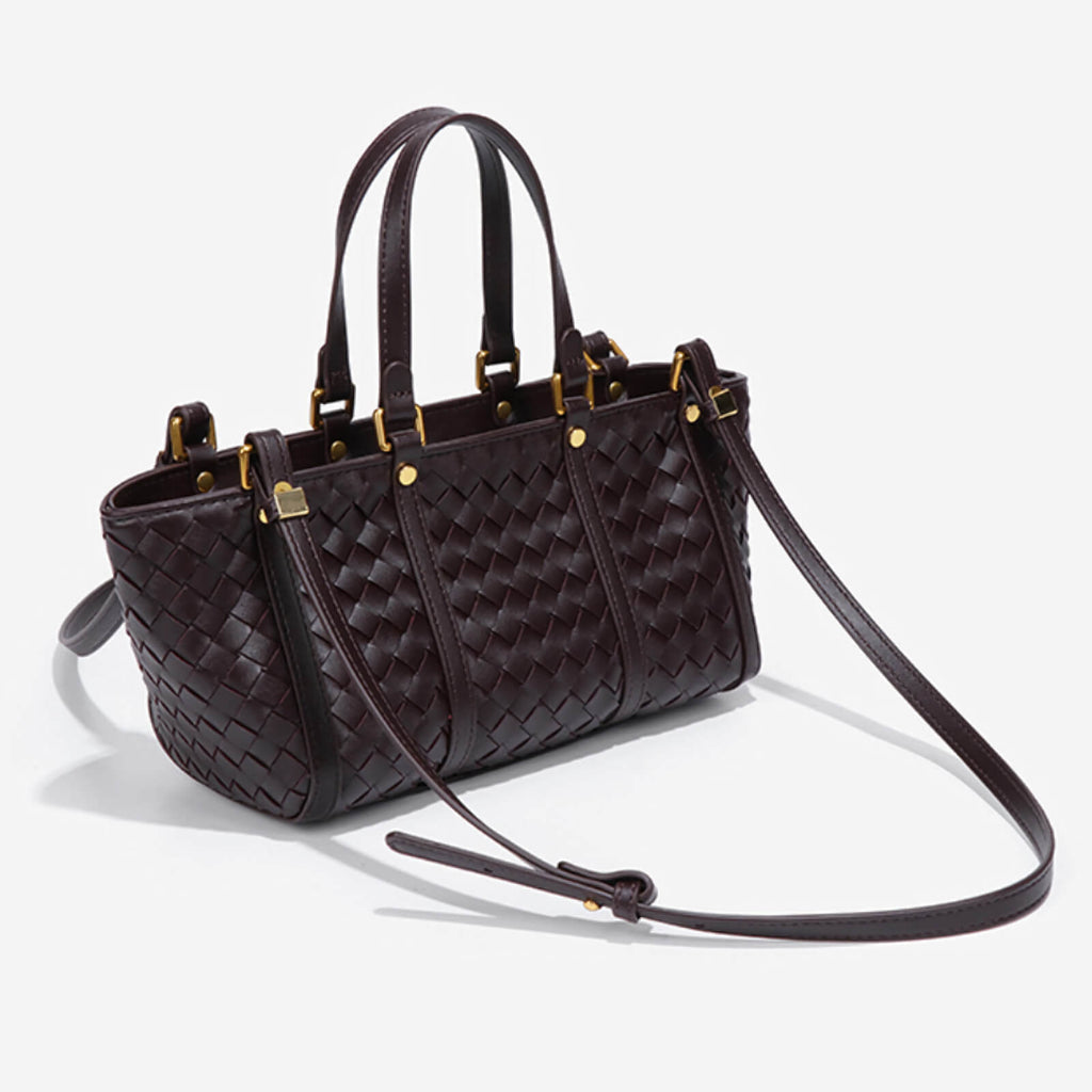 elegant woven crossbody