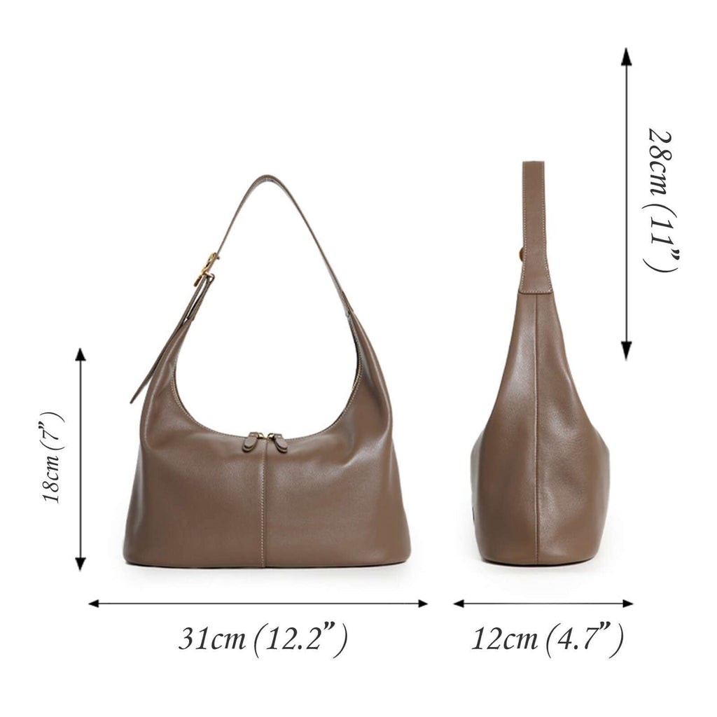 genuine leather shoulder bag