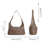 genuine leather shoulder bag