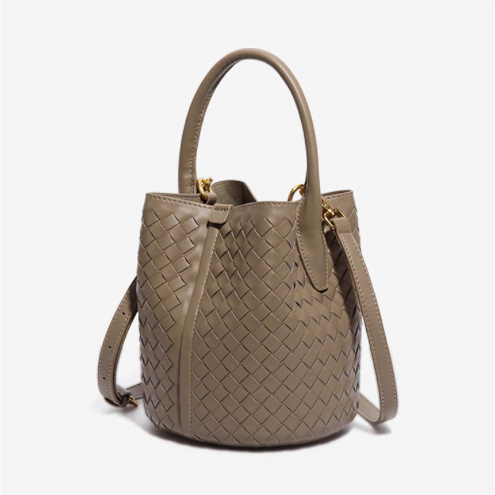 handwoven bucket bag