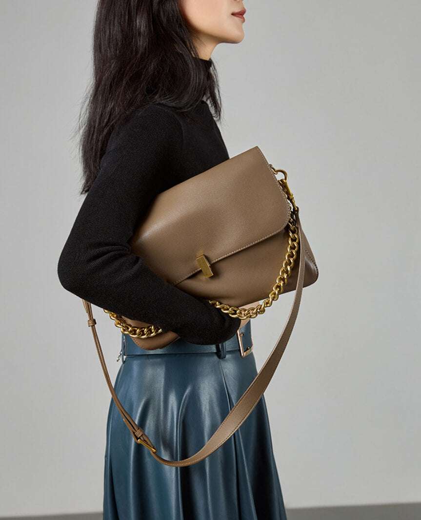 large slouchy leather bag for work