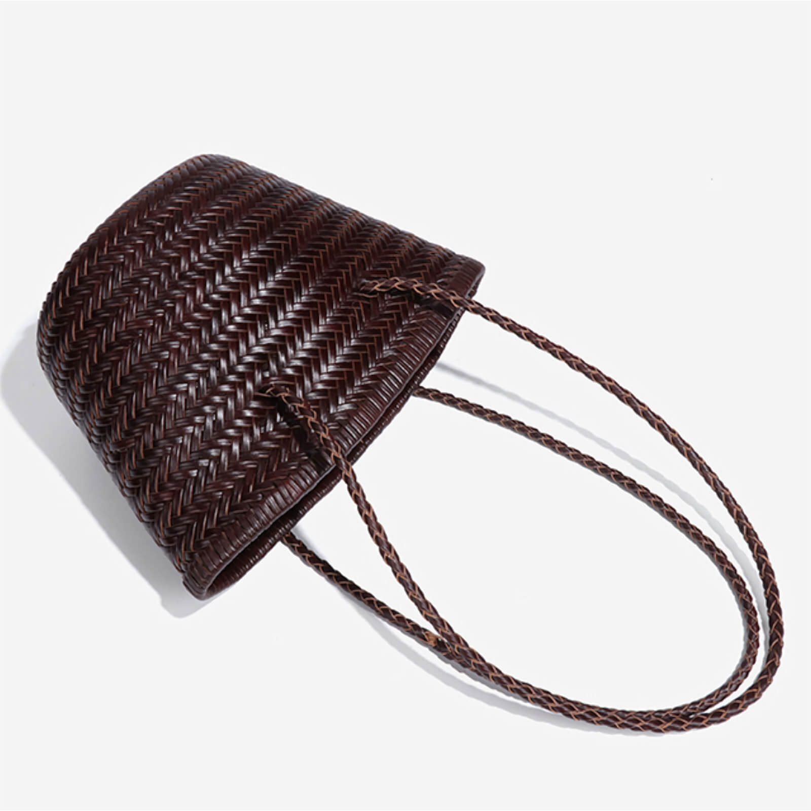 leather bucket shoulder bag