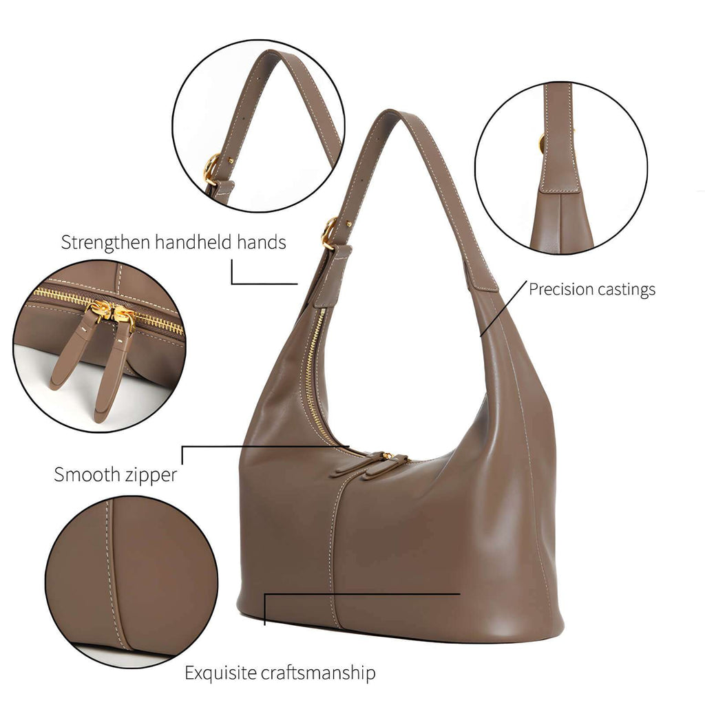 leather shoulder bag for women