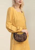leopard chain bag