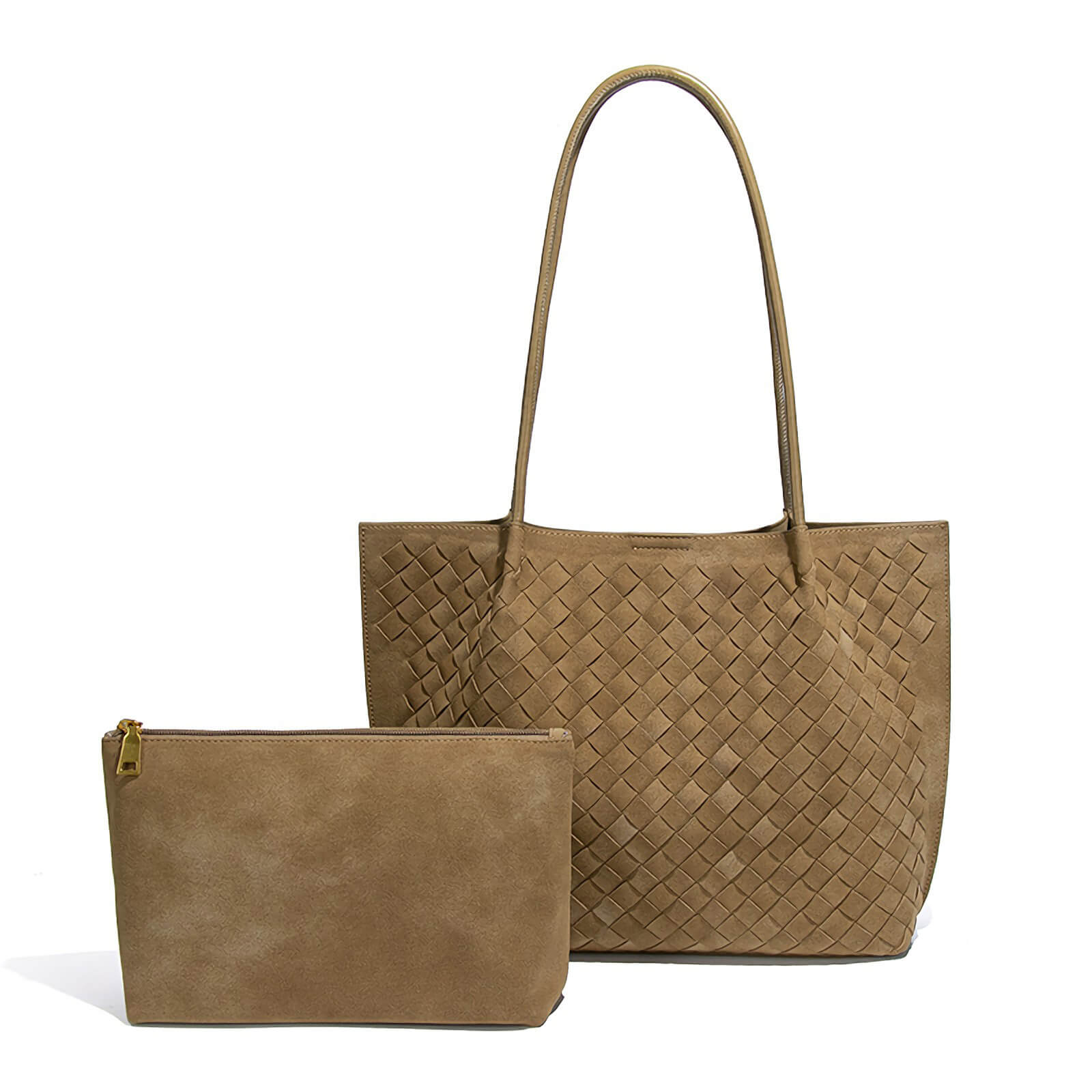 lightweight leather tote