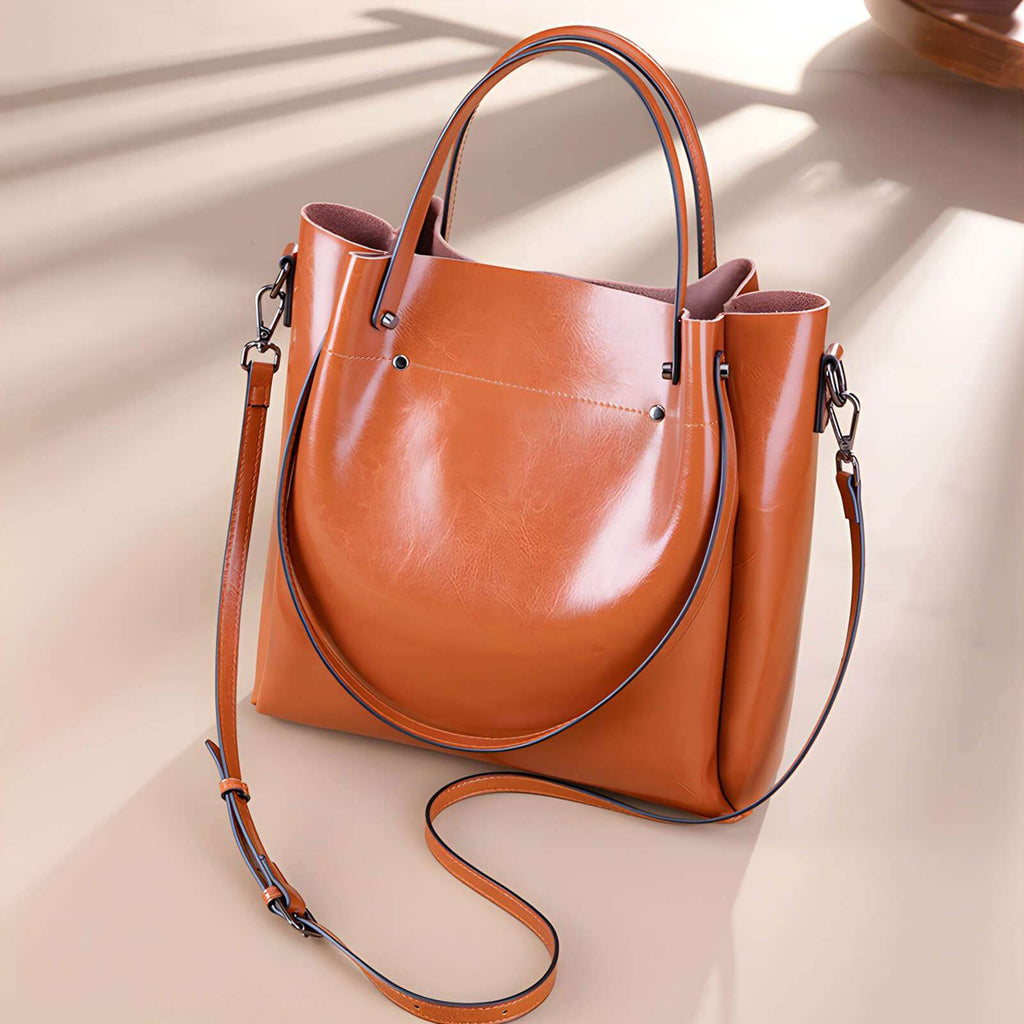 minimalist leather work tote professional