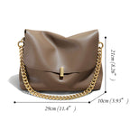 minimalist oversized leather bag women