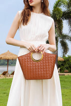 minimalist woven bag