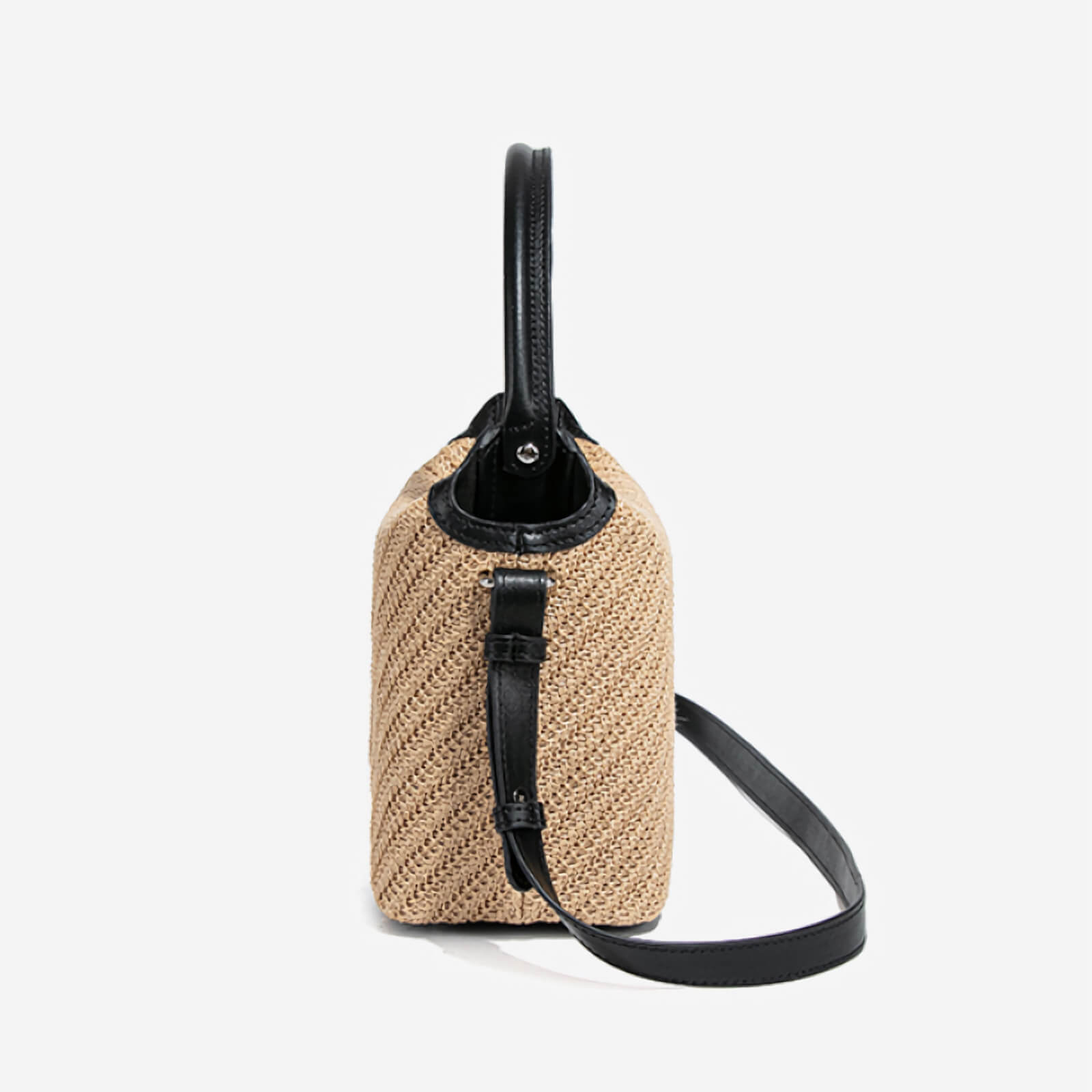 natural raffia handbag