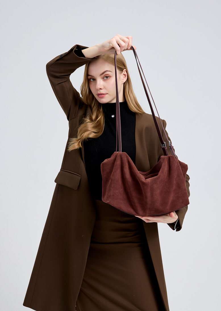 nubuck leather tote bag everyday