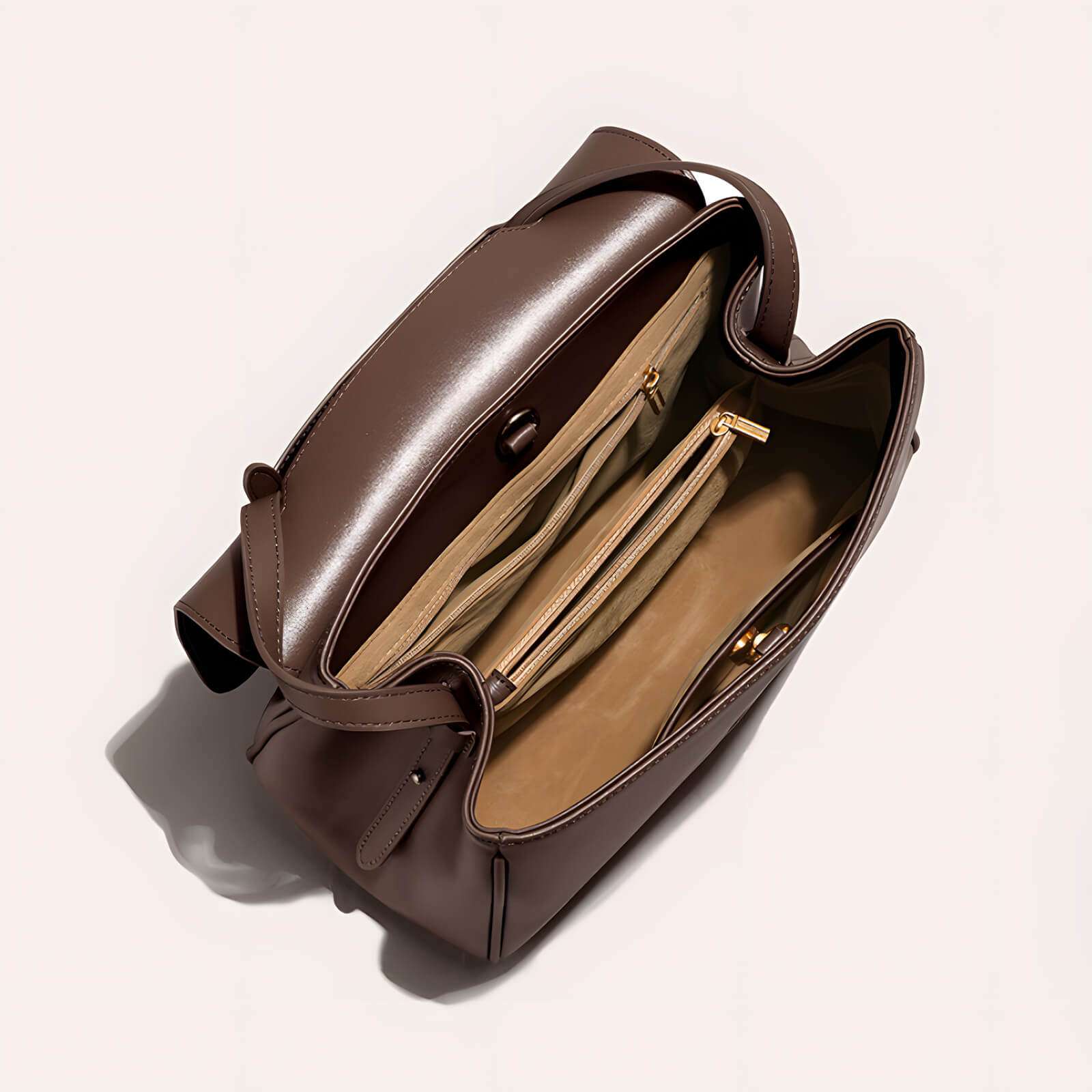 minimalist leather bag with interchangeable straps