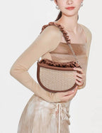 raffia shoulder bag