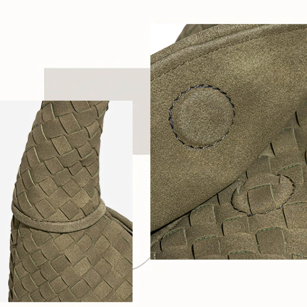 roomy suede tote bag