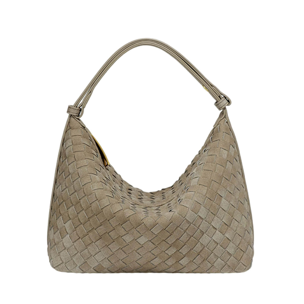 small woven shoulder bag