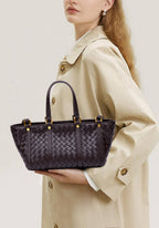 stylish woven handbag