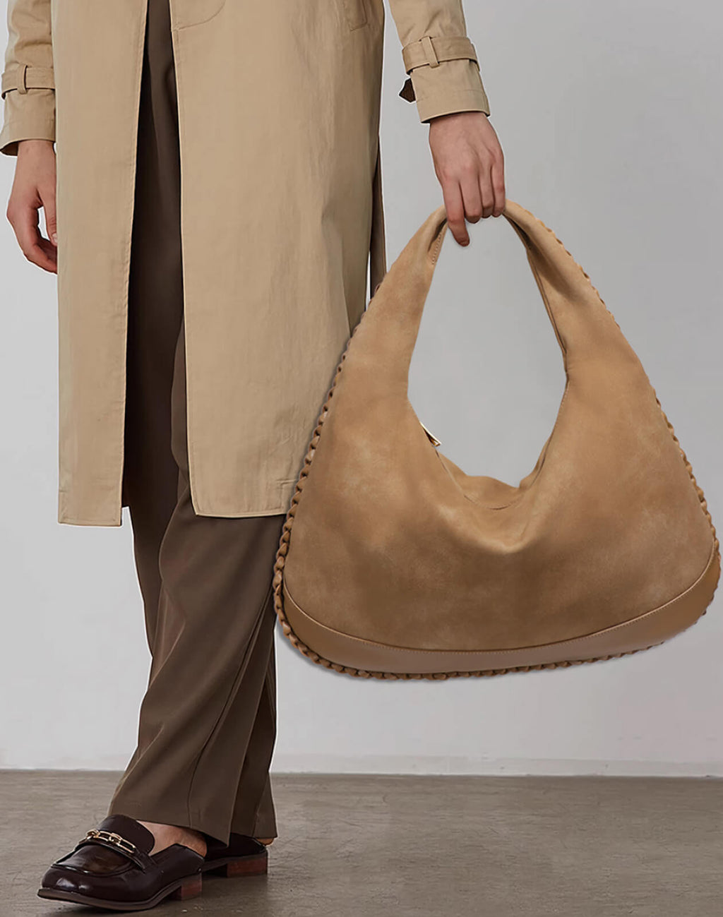 suede hobo bag_