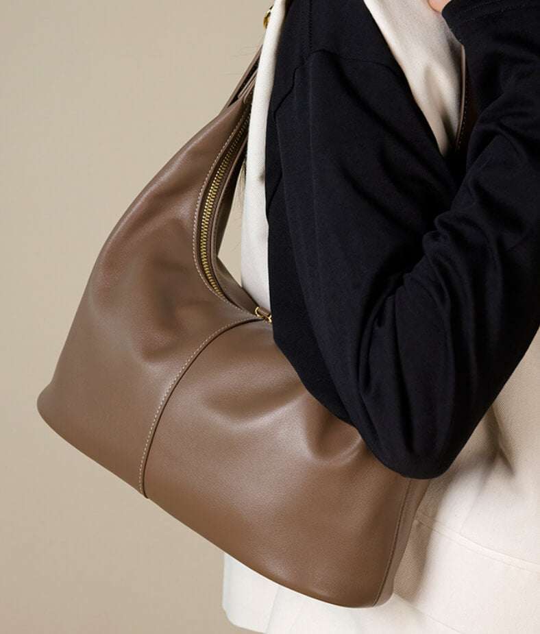 top grain leather bag