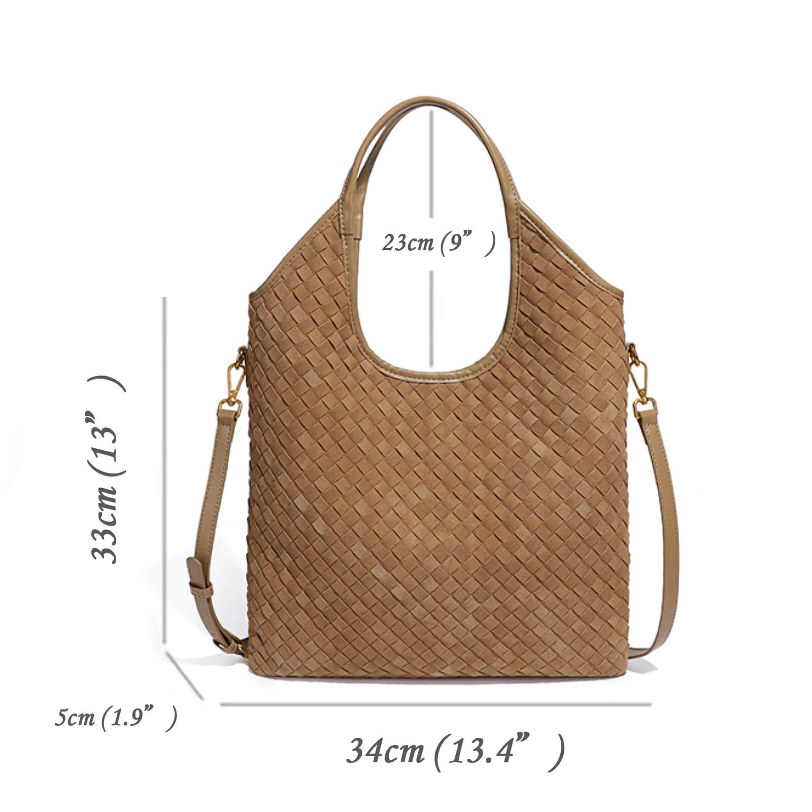 vegan suede shoulder bag