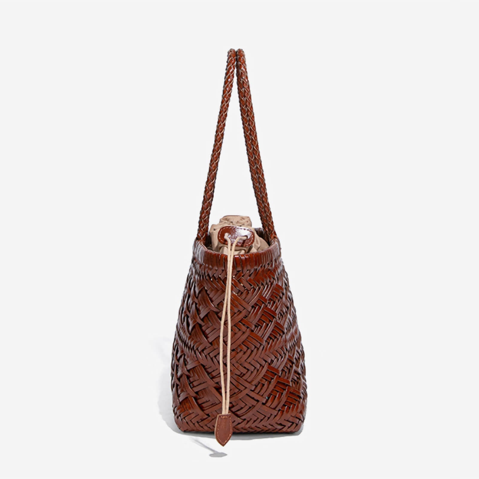 women_s woven leather purse