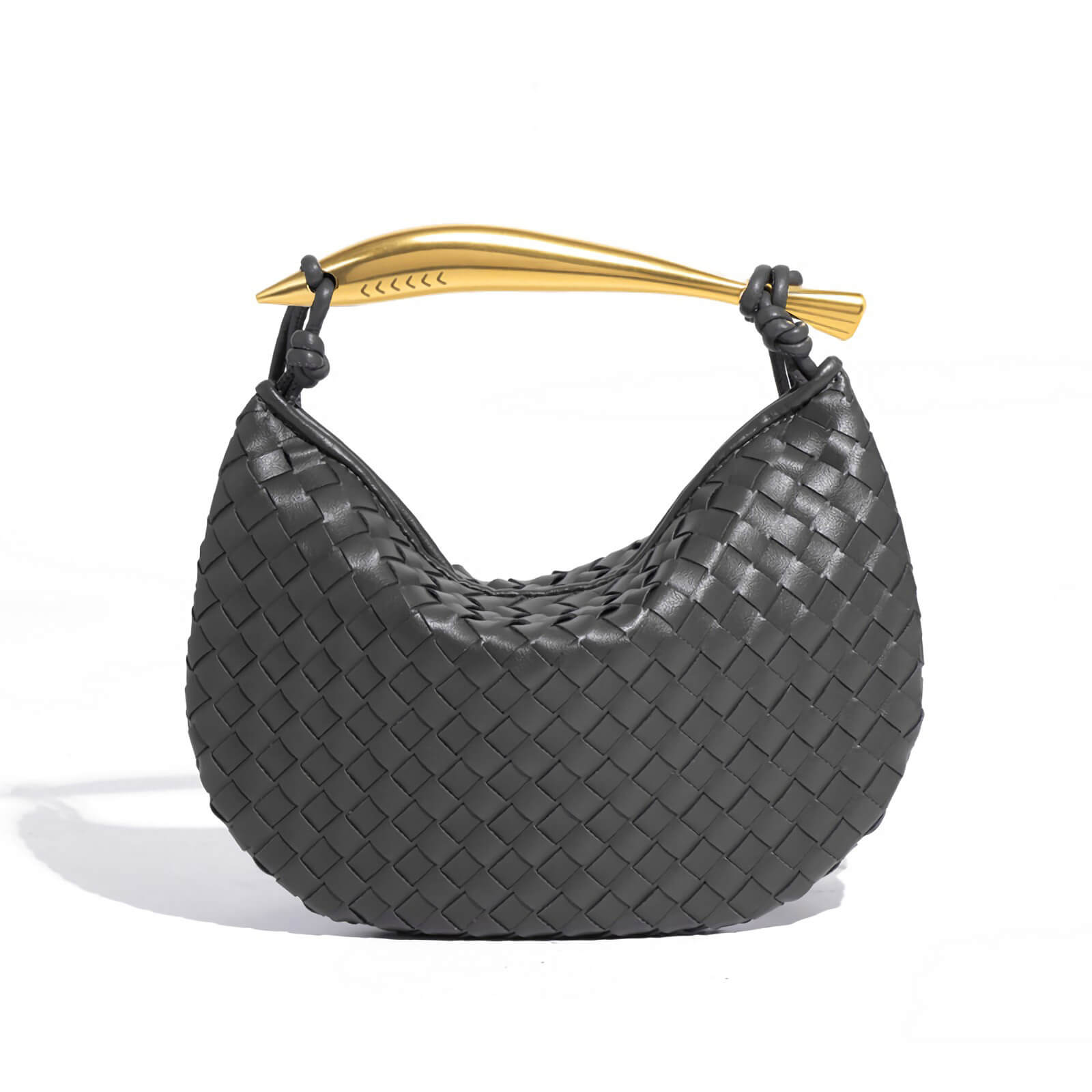 woven moon shaped bag