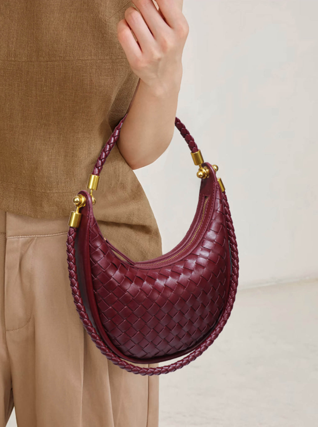 woven saddle bag for women
